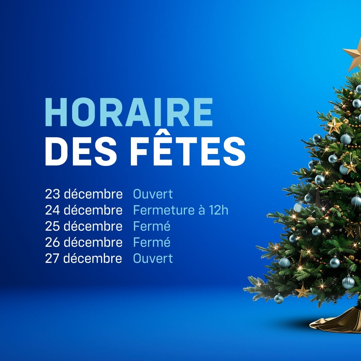 Horaire des f&ecirc;tes